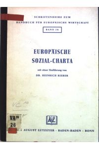 Europäische Sozial-Charta;