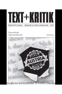 Österreichische Gegenwartsliteratur. (Text + Kritik, IX/15, Sonderband).