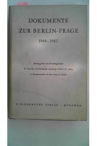 Dokumente zur Berlin-Frage, 1944-1962