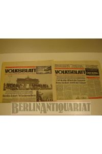 Volksblatt.   - Freitag, 10. November 1989 und Sonnabend, 11. November 1989.