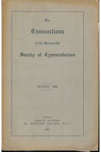 The Transactions of the Honourable Society of Cymmrodorion. Session 1936.