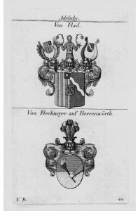 Flad Fleckinger Herrenwörth Wappen Adel coat of arms heraldry