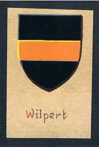 19. / 20. Jh. - Wilpert Wappen Aquarell