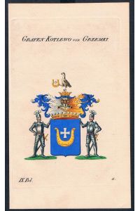 Grafen Kotlewo von Grzemki Wappen Genealogie Heraldik crest