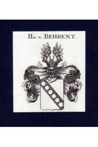 Herren v. Behrent Behrendt Wappen Heraldik coat of arms
