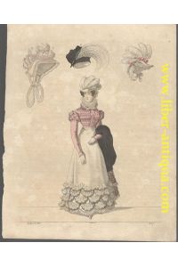 Damenmode 1820er Jahre: Moden Z 1822, Lohse sc. No. 7 (aus: Wiener Zeitschrift für Kunst, Literatur, Theater und Mode. Tagsblatt für die gebildete Lesewelt)
