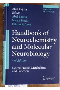 Handbook of Neurochemistry and Molecular Neurobiology  - Neural Protein Metabolism and Function Springer Reference