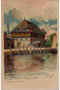Konstanz, Kaufhaus.   - Farbige Litho-Künstlerpostkarte  nach Vorlage von M. Zeno Diemer,  Nr. 2212