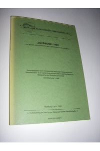 Marburger Geographische Gesellschaft e. V. Jahrbuch 1990 mit einem Jahresbericht des Fachbereichs Geographie