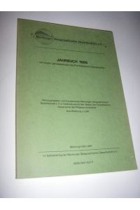 Marburger Geographische Gesellschaft e. V. Jahrbuch 1986 mit einem Jahresbericht des Fachbereichs Geographie