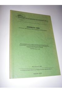 Marburger Geographische Gesellschaft e. V. Jahrbuch 1988 mit einem Jahresbericht des Fachbereichs Geographie