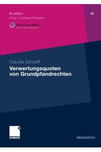 Verwertungsquoten von Grundpfandrechten (ifk edition) (German Edition)