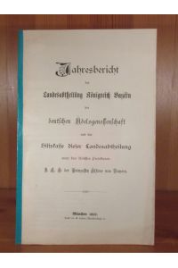 Jahresbericht der Landesabtheilung Königreich Bayern der deutschen Adelsgenossenschaft und der Hilfskasse dieser Landesabtheilung unter dem höchsten Protektorate S. K. H. der Prinzession Alfons von Bayern (für das Jahr 1899).