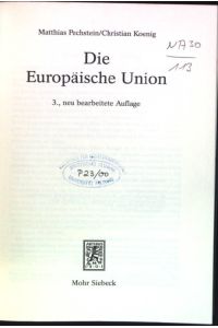 Die Europäische Union  - Mohr-Lehrbuch