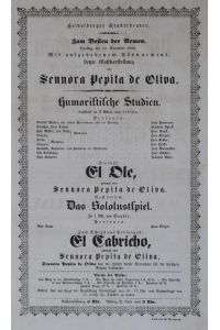 Heidelberger Stadttheater. Letzte Gastdarstellung der Senora Pepita de Oliva.