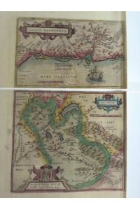 2 colorierte Kupferstich-Karten, von Ortelius Abraham