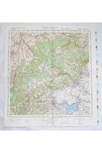 Topographische Landkarte Annaberg-Buchholz M-33-51, Ausgabe 1986, Stand 1983, Maßstab 1 : 100 000