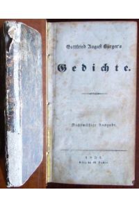 Gottfried August Bürger's Gedichte.