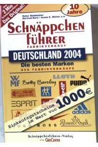 Schnäppchenführer, Fabrikverkauf Deutschland 2004