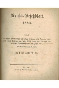 Reichs-Gesetzblatt. 1888. 1892, 1893, 1895, 1896, 1897,