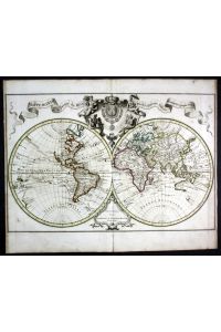 Mappemonde a l usage du Roy - World map Weltkarte Delisle Covens Mortier Karte