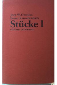 Stücke 1. edition echoraum.