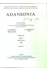 Lebronnecia, gen. nov. (Malvaceae) des Iles Marquises;  - Extrait de: Adansonie, tome VI, Fasc. 3;
