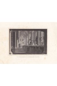 Kassel, Das Innere der St. Martinskirche in Cassel, Stahlstich um 1855 von E. Höfer nach A. Wenderoth, Blattgröße: 18, 5 x 23, 8 cm.