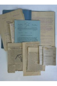 1 Papp-Schnellhefter mit Briefen, Vereinsanschreiben und -Rundschreiben, Teilnehmerlisten und einigen Zeitungsartikeln