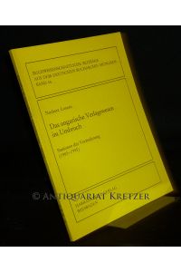 Das ungarische Verlagswesen im Umbruch. Stationen der Veränderung (1985-1995). Von Norbert Lossau. (= Buchwissenschaftliche Beiträge aus dem Deutschen Bucharchiv München, Band 56).