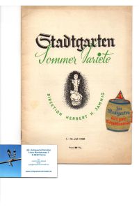 Sommer Variete. 1. - 15. Juli 1938.   - Direktion Herbert H. Jamnig.