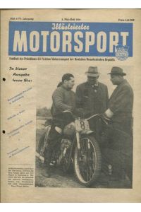 Illustrierter Motorsport. Fachblatt des Präsidiums der Sektion Motorrennsport der Deutschen Demokratischen Republik.   - Heft 9 - 1. mai-Heft 1954.