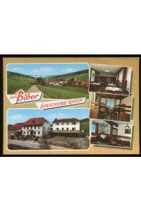 Postkarte: Zum Biber. Speicherz / Rhön.