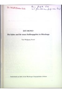 EST-MONO: Die Kabre und ihr neues Siedlungsgebiet in Mitteltogo;
