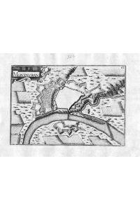 Montauban - Montauban Quercy France Frankreich Karte map engraving gravure