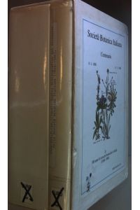 Società Botanica Italiana Centenario 8 - 1- 1888/ 8 - 1 - 1988 (2 vols. cpl. / 2 Bände im Schuber) - Vol. I: Indice Bibliografico dei Periodici della Societa Botanica Italiana (1844-1986)/ Vol. II: 100 anni di ricerche botaniche in Italia (1888 - 1988).