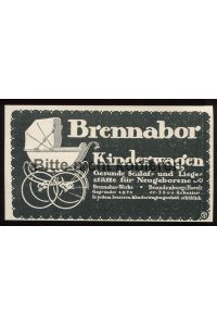 Werbeanzeige: Brennabor-Werke, Brandenburg: Breaanbor Kinderwagen - 1914.