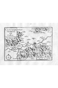 Gowernement de Castres - Castres Midi-Pyrenees Tarn Frankreich France gravure carte