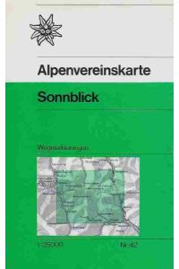 Alpenvereinskarte Sonnblick.   - Zusammendruck der Österreichischen Karte. Maßstab: 1: 25.000.
