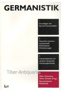 Germanistische Mediävistik.   - Aus der Reihe: Münsteraner Einführungen - Germanistik, Band 4.