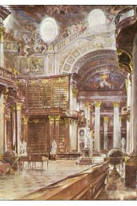 Österreichische Nationalbibliothek Prunksaal Gemälde von Prof. Robert Fuchs