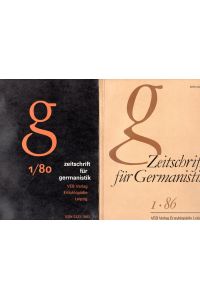 Zeitschrift für Germanistik. Jahrgänge 1 (1980) bis 11 (1990). Komplett 51 Bände.   - Anfangs 4, später bis 6 Hefte im Jahr erschienen.