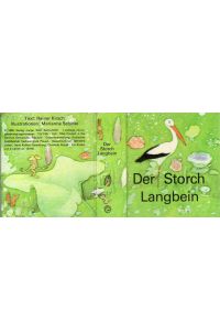 Der Storch Langbein.   - Mit farb. Illustrationen von Marianne Schäfer - Bilderbuch-Leporello.