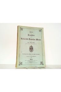 Nachtrag zur Rangliste der Kaiserlichen Deutschen Marine für das Jahr 1906. Nach dem Stande vom 27. Oktober 1906.