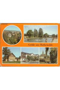 Rathewalde (Kr. Sebnitz), Teilansicht, Freibad, Hocksteinschänke, FDGB Vertra. . .