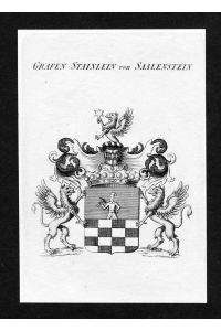 Grafen Stainlein von Saalenstein - Stainlein-Saalenstein Wappen Adel coat of arms heraldry Heraldik