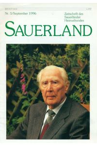 Sauerland.   - Zeitschrift des Sauerländer Heimatbundes, 29. Jahrgang, Heft 3.
