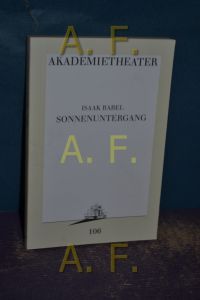 Sonnenuntergang (Akademietheater Programmbuch Nr. 106)