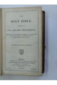 The Holy Bible containing the old and new testaments: translated out of the original tongues: and with the former translations diligently compares and revised by his majesty`s special command