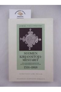Suomen Kirjansitoja-Mestarit.   - Finlands bokbindarmästare. Die Buchbindermeister Finnlands. 1514-1868. Herausgegeben von Jarl Pousar.